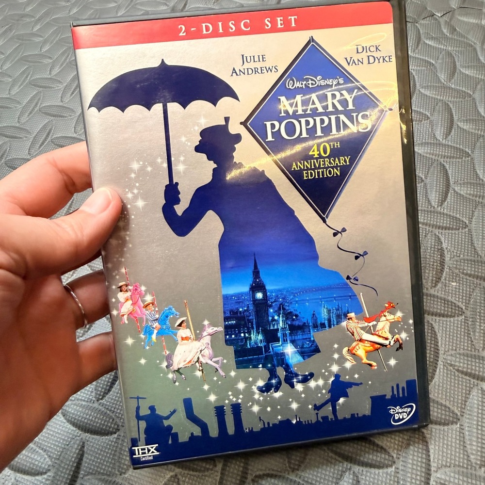 Disney Mary Poppins 40th Anniversary Edition 2-Disc DVD Julie Andrews Musical